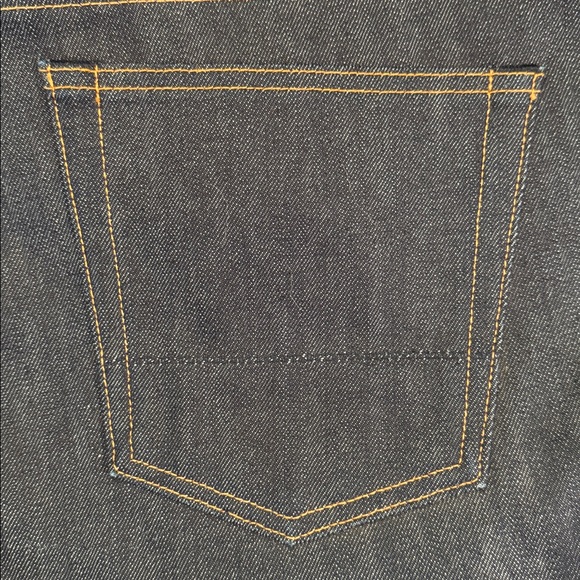 Jean Shop Rocker Raw Japanese Denim Selvedge Blue Button Fly Cotton 2010 USA 36M - Picture 15 of 16